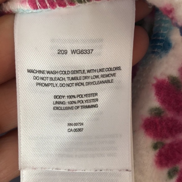 Columbia Size Youth 18/20 = Adult S Coat Sweater Printed Soft Warm Zip Up Jacket - Picture 15 of 16